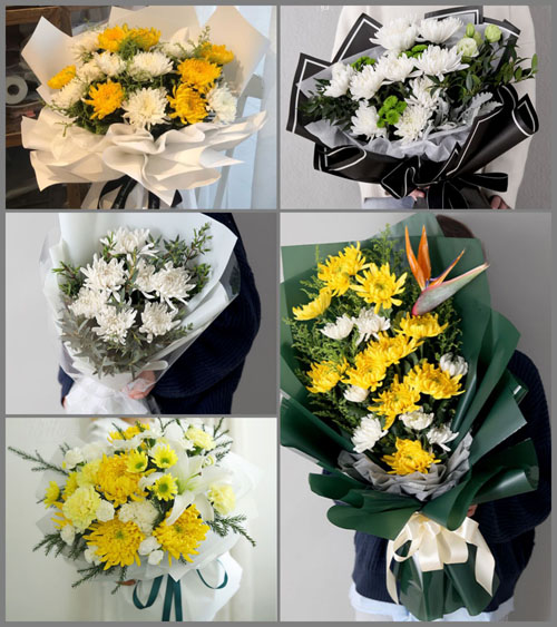 山东青岛胶州市阜安街道白事花束代送